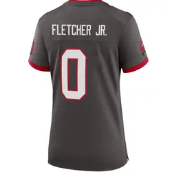 Nike Kenny Fletcher Jr. Tampa Bay Buccaneers Game Pewter Alternate Jersey - Women's