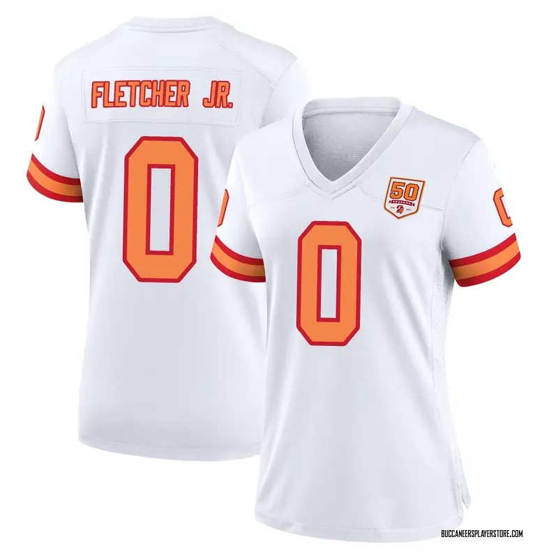 Nike Kenny Fletcher Jr. Tampa Bay Buccaneers Game White '76 50th Season Jersey - Women's
