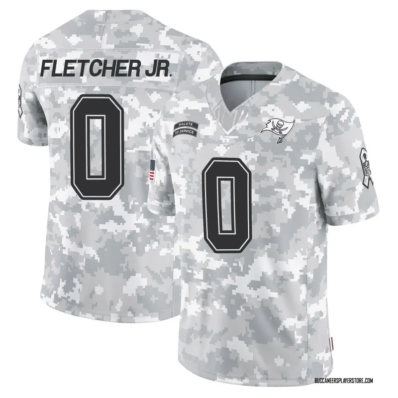Nike Kenny Fletcher Jr. Tampa Bay Buccaneers Limited Arctic Camo 2024 Salute to Service Jersey - Youth