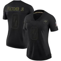 Nike Kenny Fletcher Jr. Tampa Bay Buccaneers Limited Black 2020 Salute To Service Jersey - Women's