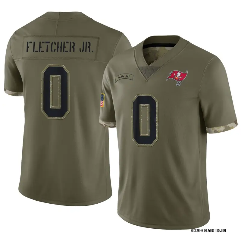 Nike Kenny Fletcher Jr. Tampa Bay Buccaneers Limited Olive 2022 Salute To Service Jersey - Men's