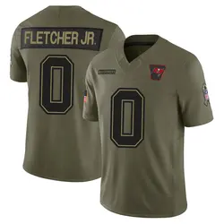 Nike Kenny Fletcher Jr. Tampa Bay Buccaneers Limited Olive 2025 Salute to Service Jersey - Youth