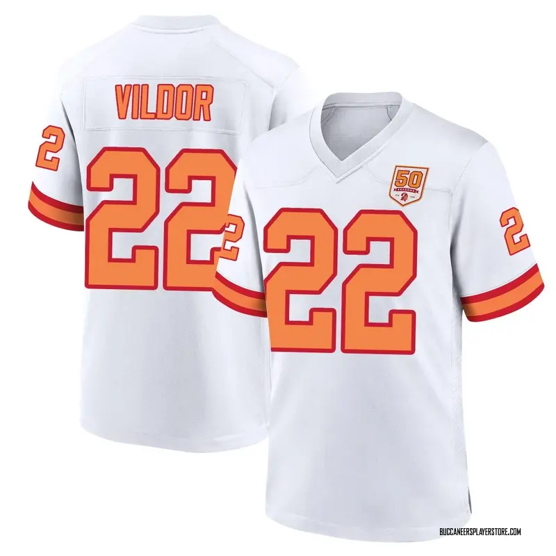 Nike Kindle Vildor Tampa Bay Buccaneers Game White '76 50th Season Jersey - Men's