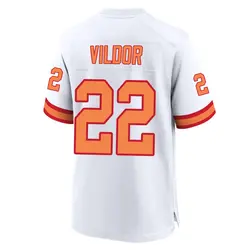 Nike Kindle Vildor Tampa Bay Buccaneers Game White '76 50th Season Jersey - Youth