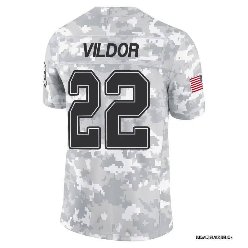 Nike Kindle Vildor Tampa Bay Buccaneers Limited Arctic Camo 2024 Salute to Service Jersey - Youth