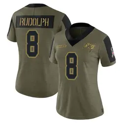 Nike Kyle Rudolph Tampa Bay Buccaneers Limited Olive 2021 Salute To Service Jersey - Women's