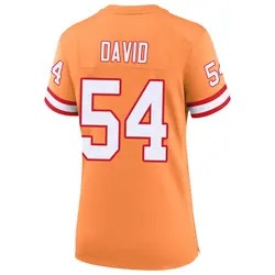 Nike Lavonte David Tampa Bay Buccaneers Game Cream sicle 50th Season Jersey - Women's