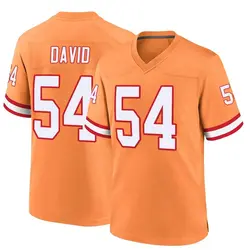 Nike Lavonte David Tampa Bay Buccaneers Game Orange Throwback Jersey - Men's