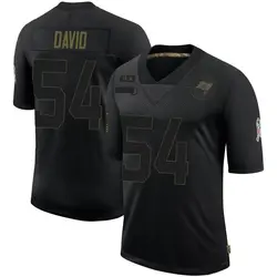 Nike Lavonte David Tampa Bay Buccaneers Limited Black 2020 Salute To Service Jersey - Youth