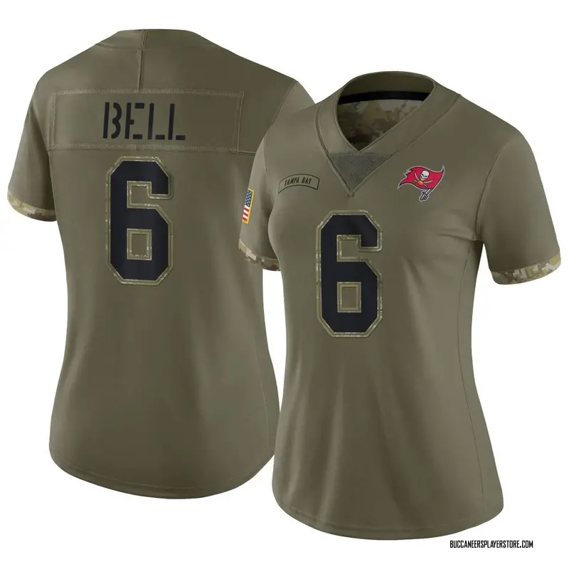 Nike Le'Veon Bell Tampa Bay Buccaneers Limited Olive 2022 Salute To Service Jersey - Women's