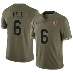 Nike Le'Veon Bell Tampa Bay Buccaneers Limited Olive 2022 Salute To Service Jersey - Youth