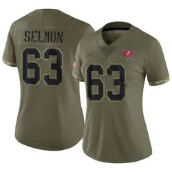 Nike Lee Roy Selmon Tampa Bay Buccaneers Limited Olive 2022 Salute To Service Jersey - Women's