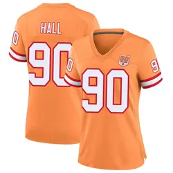 Nike Logan Hall Tampa Bay Buccaneers Game Cream sicle 50th Season Jersey - Women's