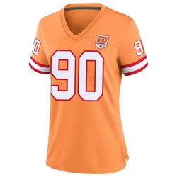 Nike Logan Hall Tampa Bay Buccaneers Game Cream sicle 50th Season Jersey - Women's