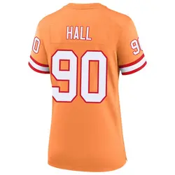 Nike Logan Hall Tampa Bay Buccaneers Game Cream sicle 50th Season Jersey - Women's