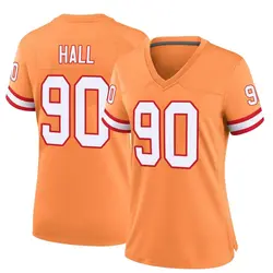 Nike Logan Hall Tampa Bay Buccaneers Game Orange Throwback Jersey - Women's