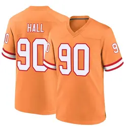Nike Logan Hall Tampa Bay Buccaneers Game Orange Throwback Jersey - Youth