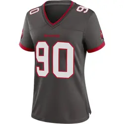 Nike Logan Hall Tampa Bay Buccaneers Game Pewter Alternate Jersey - Women's