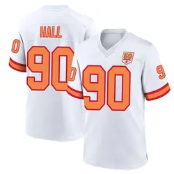 Nike Logan Hall Tampa Bay Buccaneers Game White '76 50th Season Jersey - Men's