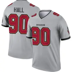 Nike Logan Hall Tampa Bay Buccaneers Legend Gray Inverted Jersey - Youth