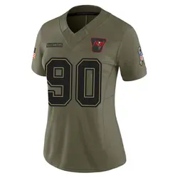 Nike Logan Hall Tampa Bay Buccaneers Limited Olive 2025 Salute to Service Jersey - Women's