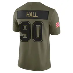 Nike Logan Hall Tampa Bay Buccaneers Limited Olive 2025 Salute to Service Jersey - Youth