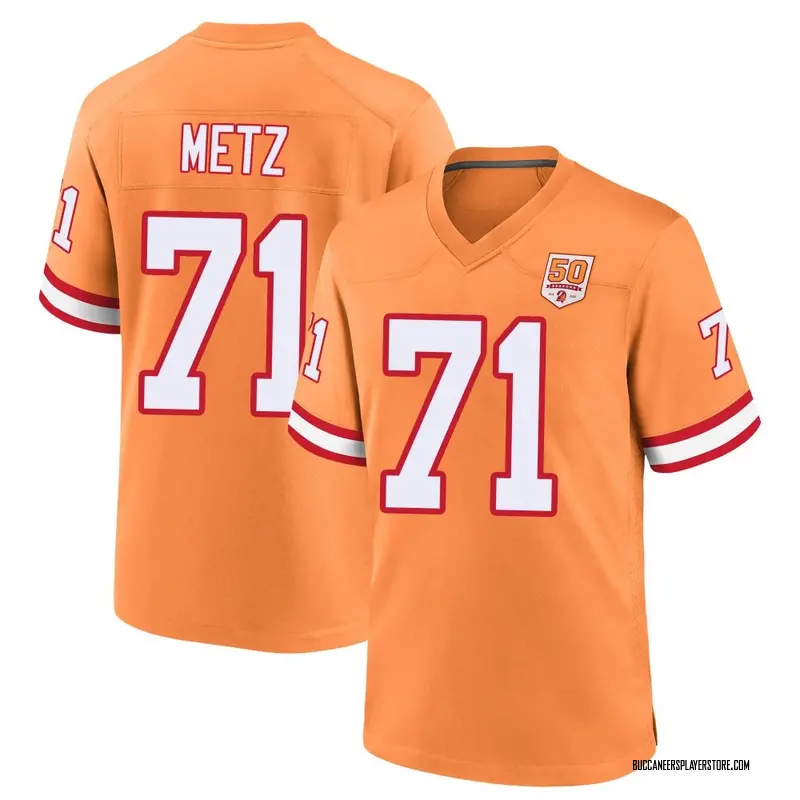 Nike Lorenz Metz Tampa Bay Buccaneers Game Cream sicle 50th Season Jersey - Men's