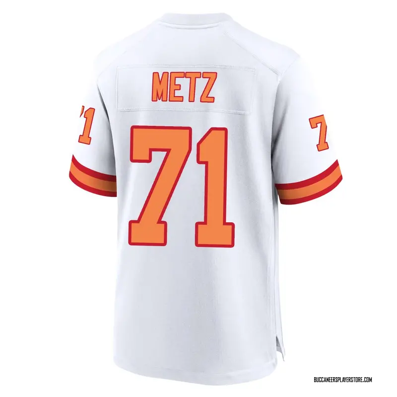 Nike Lorenz Metz Tampa Bay Buccaneers Game White '76 50th Season Jersey - Men's