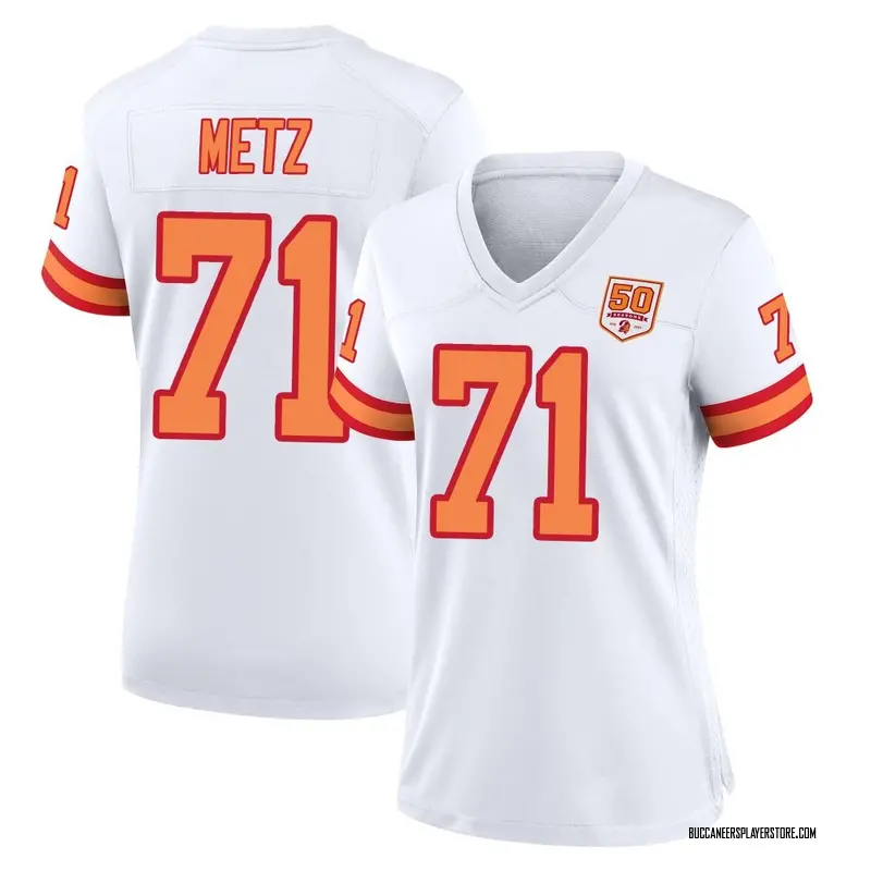 Nike Lorenz Metz Tampa Bay Buccaneers Game White '76 50th Season Jersey - Women's