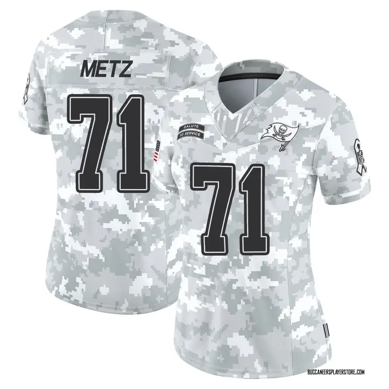 Nike Lorenz Metz Tampa Bay Buccaneers Limited Arctic Camo 2024 Salute to Service Jersey - Women's