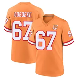 Nike Luke Goedeke Tampa Bay Buccaneers Game Cream sicle 50th Season Jersey - Men's