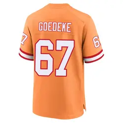 Nike Luke Goedeke Tampa Bay Buccaneers Game Cream sicle 50th Season Jersey - Men's