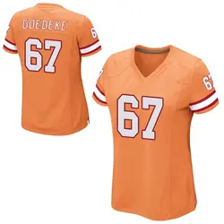 Nike Luke Goedeke Tampa Bay Buccaneers Game Orange Alternate Jersey - Women's
