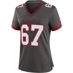 Nike Luke Goedeke Tampa Bay Buccaneers Game Pewter Alternate Jersey - Women's