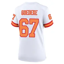 Nike Luke Goedeke Tampa Bay Buccaneers Game White '76 Jersey - Women's