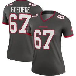 Nike Luke Goedeke Tampa Bay Buccaneers Legend Pewter Alternate Jersey - Women's