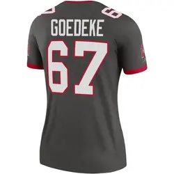 Nike Luke Goedeke Tampa Bay Buccaneers Legend Pewter Alternate Jersey - Women's