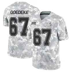 Nike Luke Goedeke Tampa Bay Buccaneers Limited Arctic Camo 2024 Salute to Service Jersey - Men's