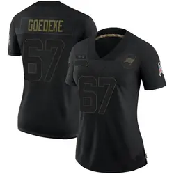 Nike Luke Goedeke Tampa Bay Buccaneers Limited Black 2020 Salute To Service Jersey - Women's