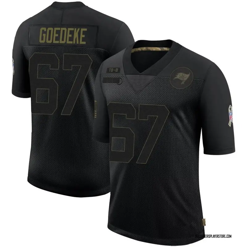 Nike Luke Goedeke Tampa Bay Buccaneers Limited Black 2020 Salute To Service Jersey - Youth