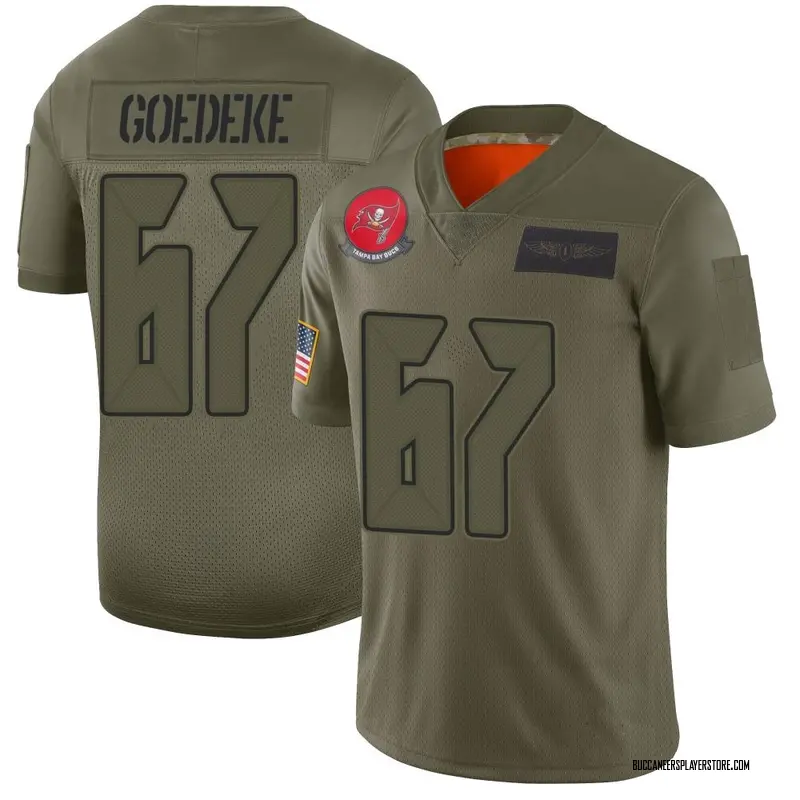 Nike Luke Goedeke Tampa Bay Buccaneers Limited Camo 2019 Salute to Service Jersey - Men's