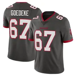 Nike Luke Goedeke Tampa Bay Buccaneers Limited Pewter Alternate Vapor Jersey - Men's
