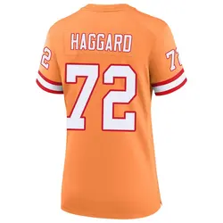 Nike Luke Haggard Tampa Bay Buccaneers Game Cream sicle 50th Season Jersey - Women's