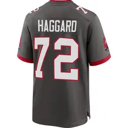Nike Luke Haggard Tampa Bay Buccaneers Game Pewter Alternate Jersey - Men's