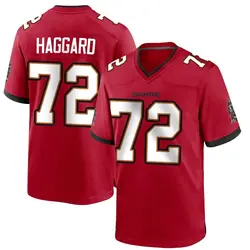 Nike Luke Haggard Tampa Bay Buccaneers Game Red Team Color Jersey - Men's