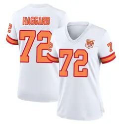 Nike Luke Haggard Tampa Bay Buccaneers Game White '76 50th Season Jersey - Women's