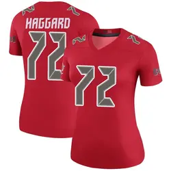 Nike Luke Haggard Tampa Bay Buccaneers Legend Red Color Rush Jersey - Women's