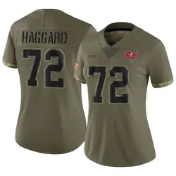 Nike Luke Haggard Tampa Bay Buccaneers Limited Olive 2022 Salute To Service Jersey - Women's