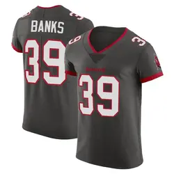 Nike Marcus Banks Tampa Bay Buccaneers Elite Pewter Alternate Vapor Jersey - Men's