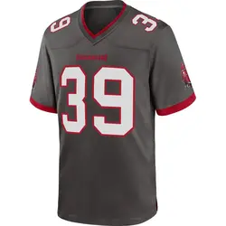Nike Marcus Banks Tampa Bay Buccaneers Game Pewter Alternate Jersey - Men's